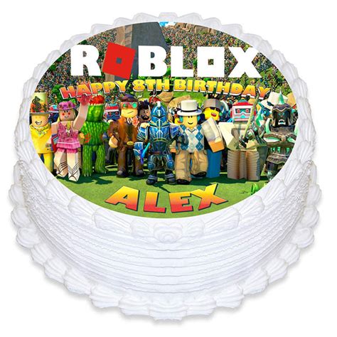 Roblox Edible Cake Toppers Round Cakecery