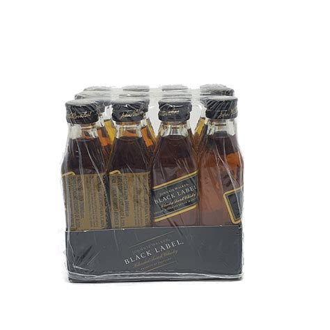 Pack 12 Unidades Miniatura Whisky Johnnie Walker Black Label 50ml