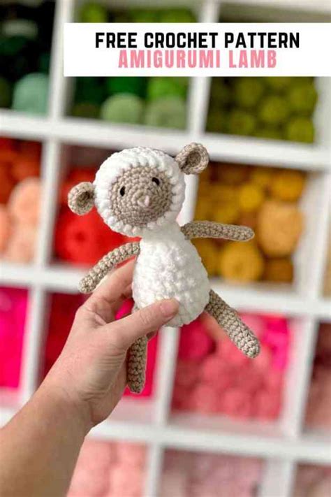 Easy Crochet Lamb Toy- Free Crochet Pattern - A Crafty Concept