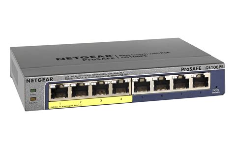 Netgear Prosafe Gs108pe Gigabit Smart Managed Plus Switch 8 Port 1g