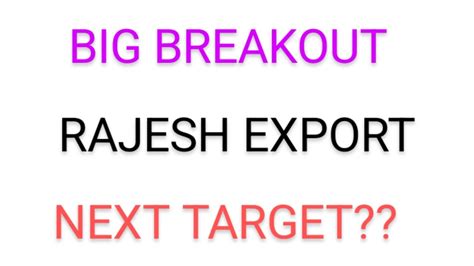 Rajesh Export Share Latest News Tiday Rajesh Export Share Target Rajesh