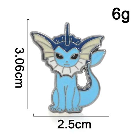 Pokemon Anime Brooch Eeveelution Sylveon Umbreon Espeon Glaceon