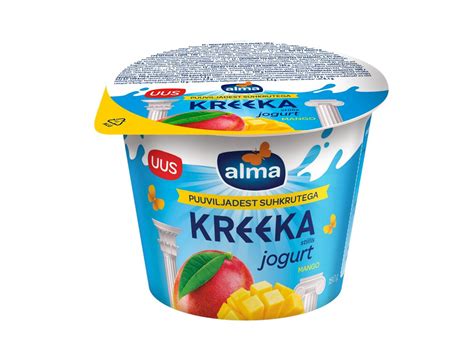 Alma Greek Style Yoghurt Mango With Fruit Sugars 180g Valio