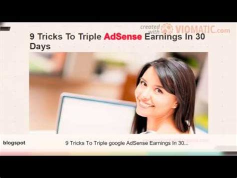 9 Tricks To Triple AdSense Earnings In 30 Days YouTube