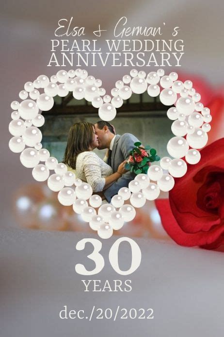 Pearl Wedding, Flower Frame, Wedding Anniversary, Templates, Pearls, Flowers, Design, Marriage ...