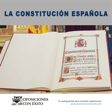 La Constitución Española De 1978 De 1978 Oposiciones Con Éxito