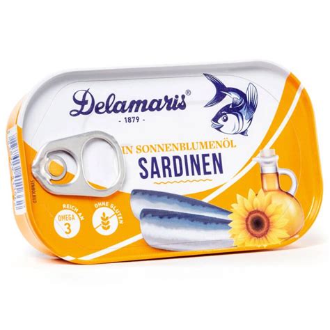 DELAMARIS Sardine v sončičnem olju HOFER