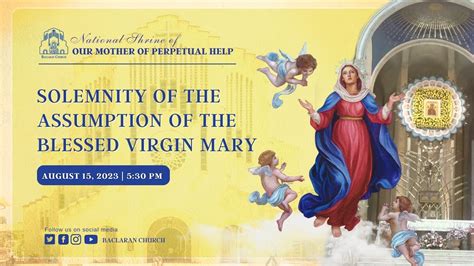 Baclaran Church Solemnity Of The Assumption Of The Blessed Virgin Mary Youtube