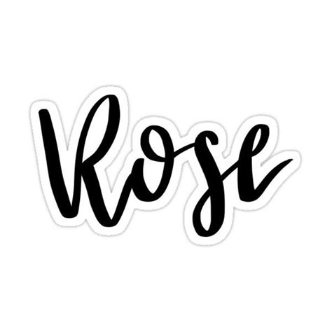 Rose Sticker For Sale By Ellietography Rose Stickers Vinyl Decal