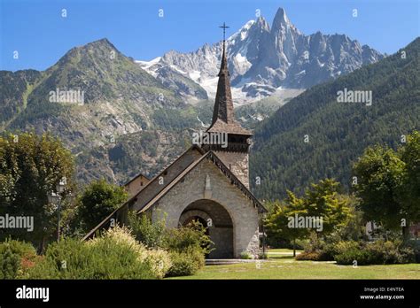 chapel  les praz de chamonix   drus  haute savoie france