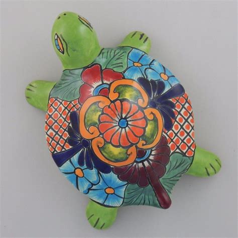 Turtle Mexican Talavera Ceramic Wall Decor Hanging Pottery Folk Art Handmade 8 Ceramic Wall