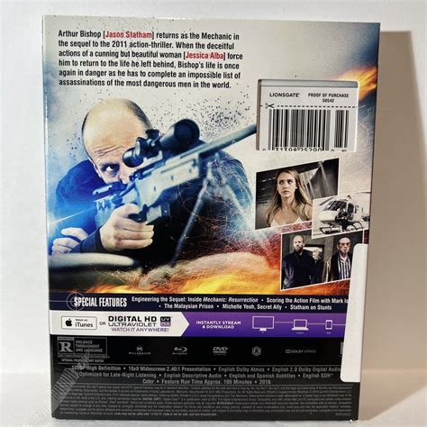 Mechanic: Resurrection (Blu-ray + DVD 2016) - Open Item 31398252900 | eBay