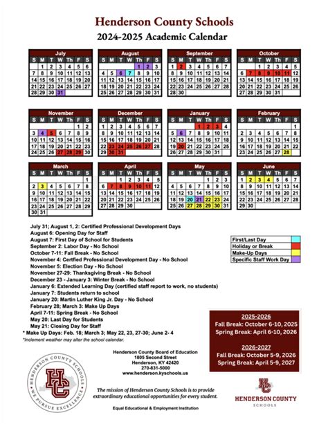 Henderson County Ky School Calendar Dinny Frances