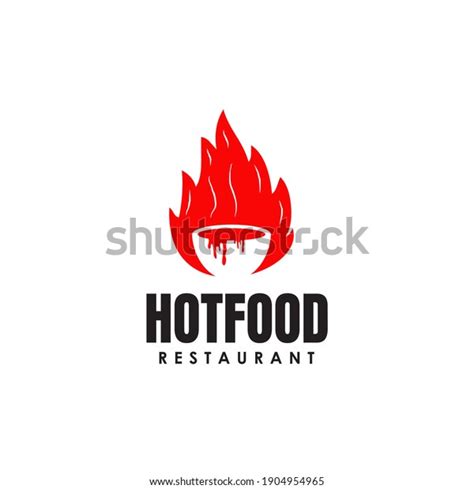 Hot Food Logo Icon Incorporated Bowl Stock Vector Royalty Free 1904954965