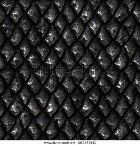 Seamless Metallic Texture Dragon Scales Reptile Stock Illustration ...