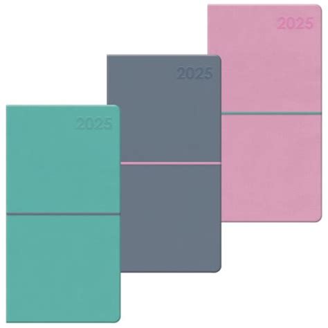 2025 Pocket Diary Slimline Softcover Week To View Elastic Closure