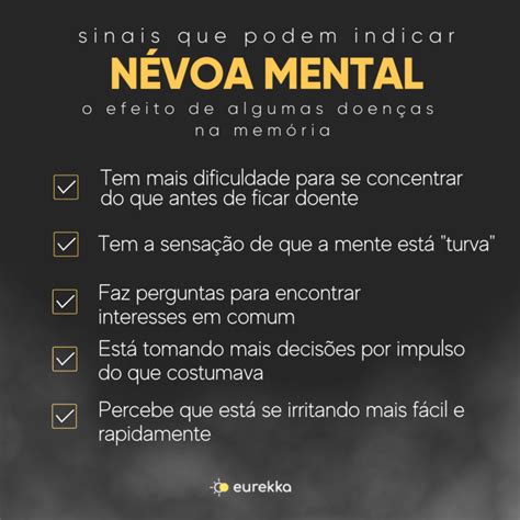 Sinais Que Podem Indicar Névoa Mental Eurekka