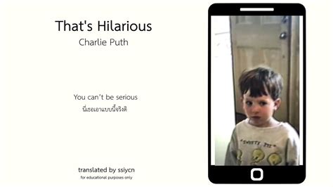 That S Hilarious Charlie Puth Thaisub Youtube