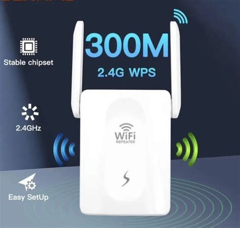 Беспроводной Wi-Fi репитер с двумя антеннами усилитель сигнала Wi-Fi 2. ...