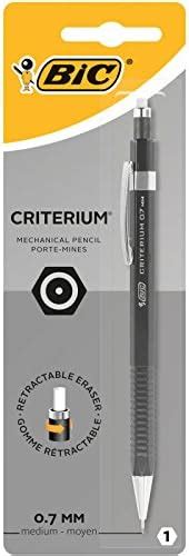 Bic Criterium Porte Mines Mm Hb Corps Noir Ou Blanc Blister De