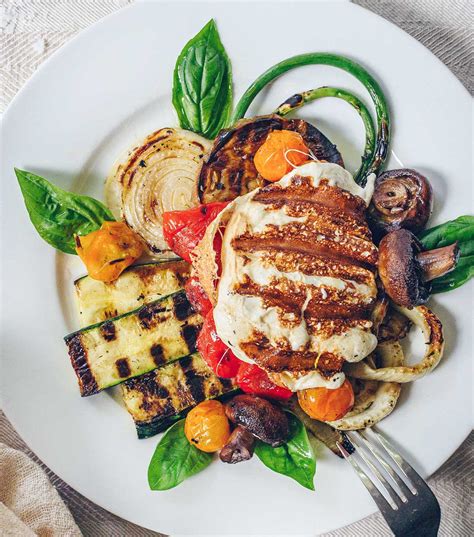 Grilled Smoked Mozzarella And Vegetable Salad A Cultivated Living