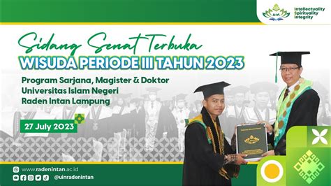 LIVE WISUDA SARJANA PASCASARJANA UIN RADEN INTAN LAMPUNG PERIODE