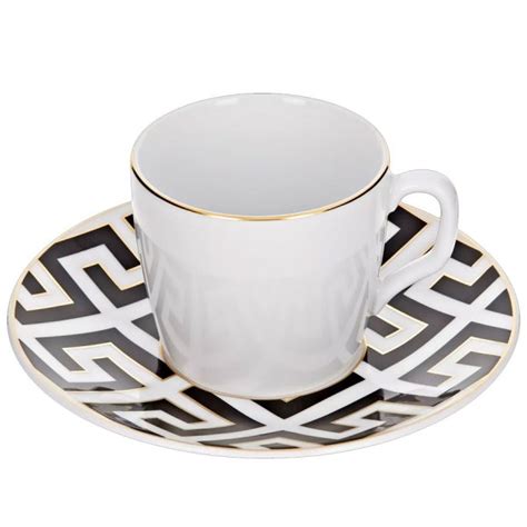 Meissen Espressotasse Mit Untertasse Royal Palace Schwarz Gold Teilig