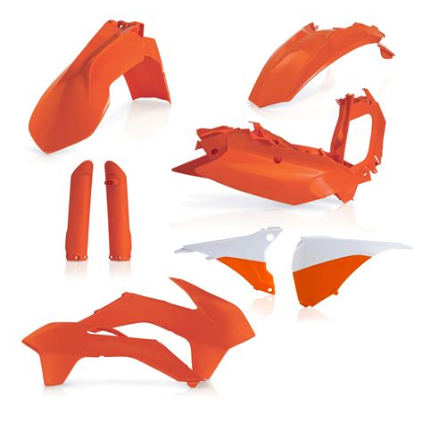 Kit Plastiques ACERBIS Moto Cross KTM EXC 125 Orange 2016 FULL Kutvek