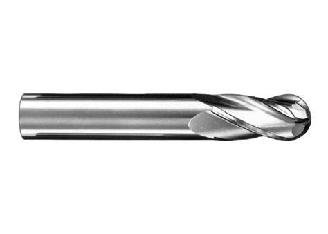 Sgs Mb Flute Ball End General Purpose End Mill Uncoated Mm