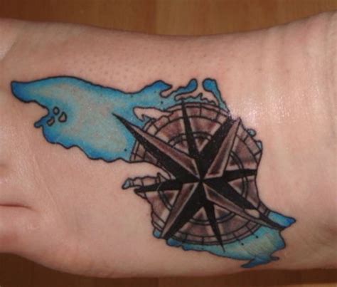 Lake Superior Foot Tattoos Lake Tattoo Elements Tattoo