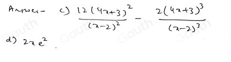 Solved Quotient Rule Derivation Cyfrac4 X33x 22 Math