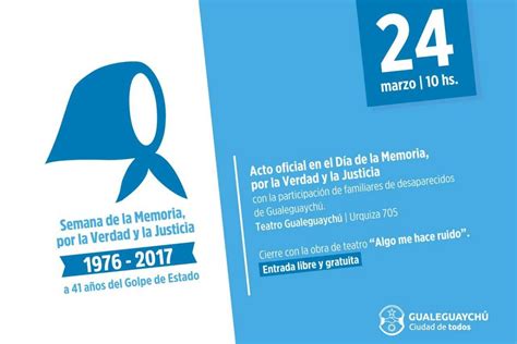 Actividades En La Semana De La Memoria Por La Verdad Y La Justicia