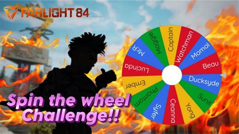 Random Character Spin The Wheel Challenge Farlight 84 Nepal YouTube