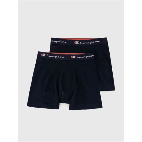 Pack Boxers Athleticwear Bleu Marine Homme Champion Wimod