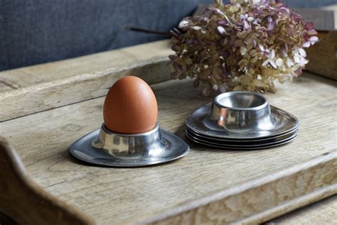 Egg Cups Set Of 6 Mid Century Modern Vintage Metal Egg Cups Etsy