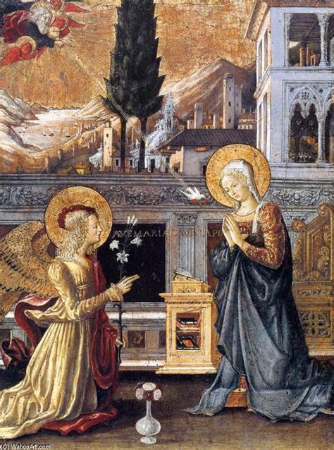 Paintings Reproductions Annunciation 1455 By Benedetto Bonfigli 1420