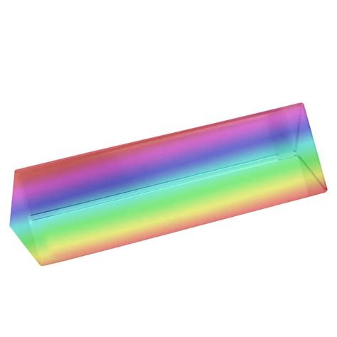 10cm 4 Optical Glass Triple Triangular Prism Phy Grandado