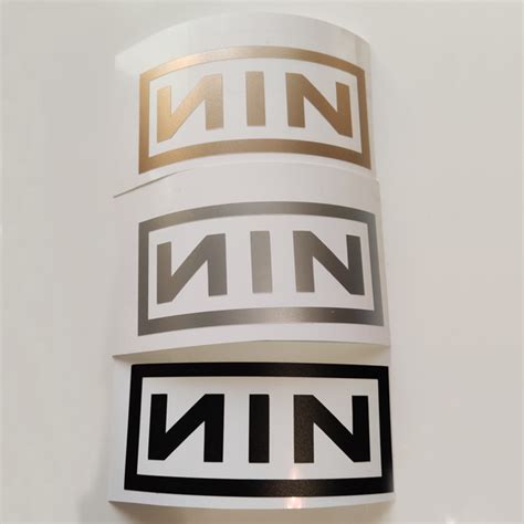 Nine Inch Nails Sticker Nin Music Band Badge Label Vinyl