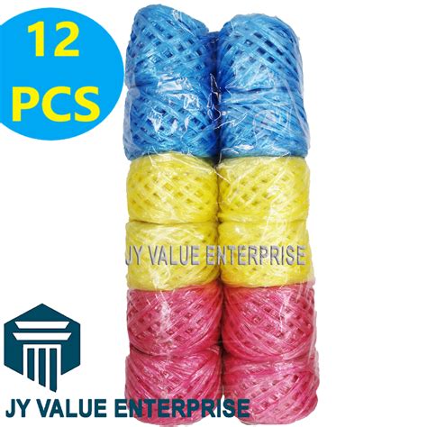 rafia rope plastic string tali rafia plastik assorted colours