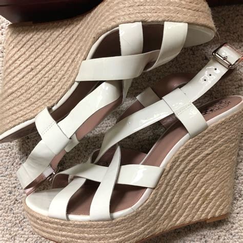 Vince Camuto Shoes Vince Camuto Hattie White Patent Wedge