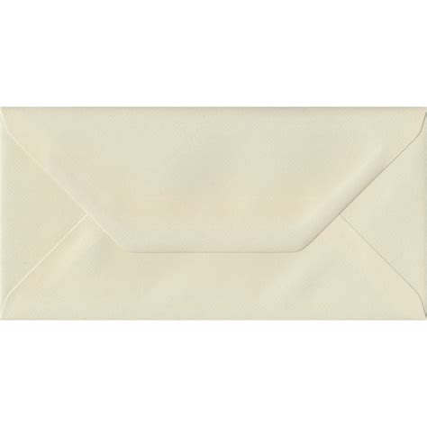 DL Ivory Laid Textured Envelope Cream DL Envelope