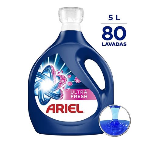 Detergente L Quido Ariel Ultra Fresh Para Lavar Ropa Blanca Y De Color