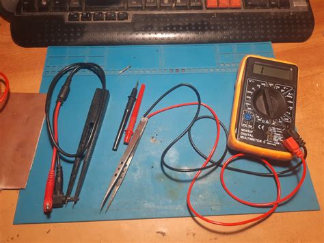 Самодельный щуп-пинцет для проверки SMD и других деталей к мультиметру ...