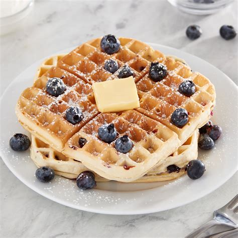 Blueberry Sour Cream Waffles – Dash