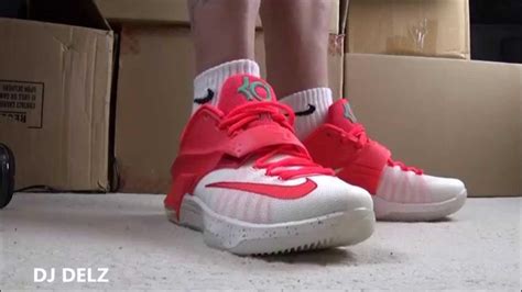 Nike Kd 7 Eggnog Christmas Sneaker On Feet Whats Your Fav Xmas Durant Shoe Youtube