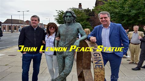 John Lennon Peace Statue Unveiled At Penny Lane YouTube