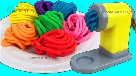 Learn Colors With Play Doh Pasta Spaghetti Making Machine Toy Appliance