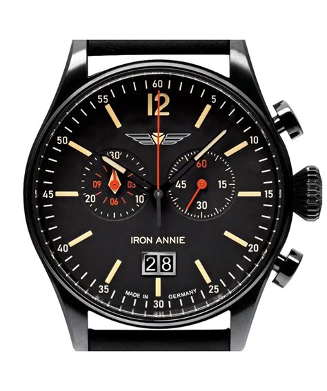 Montre Iron Annie Flight Control Noir Montre Quartz