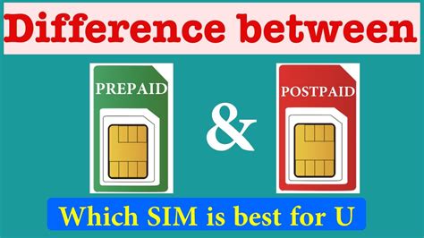 Difference Between Prepaid And Postpaid Sim Card Prepaid Vs Postpaid