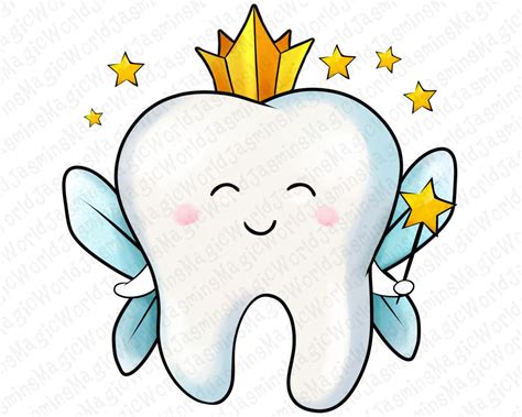 Tooth Fairy Png Sublimation Design Hand Drawn Tooth Fairy Png St